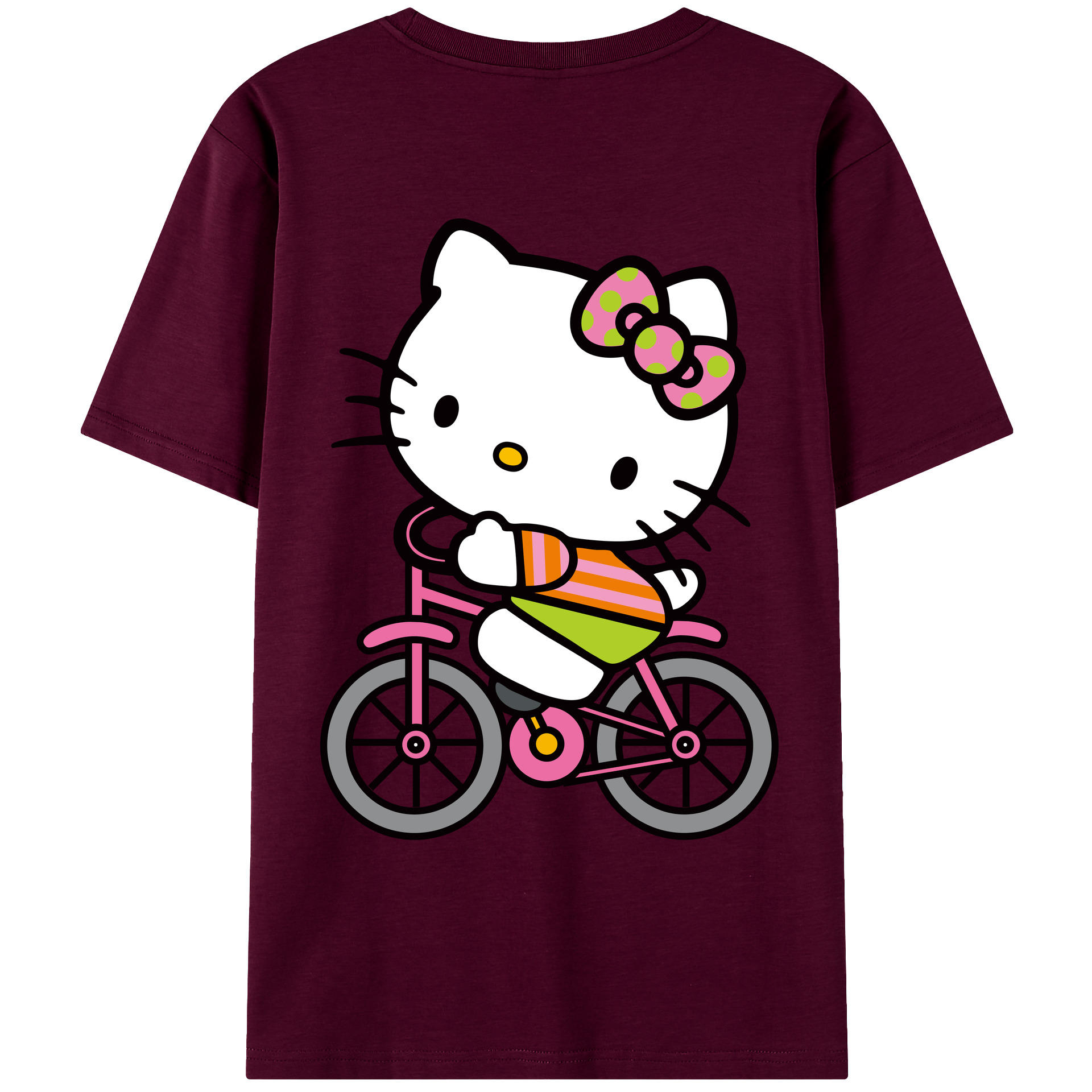 （画像用） Hello Kitty ハローキティ レディース半袖Tシャツ(バックプリント)